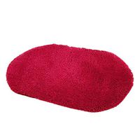 Meidexian888 Thicken Absorbent Soft Bathroom Bedroom Floor Non-slip Mat Memory Foam Bath Shower Rug 50x80cm (Wine Red)