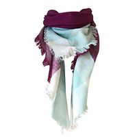 Theoylos Women's Scarf Winter Fall Cozy Warm Blanket Scarf Soft Chunky Checked Shawl Wraps Ladies Warm Scarves
