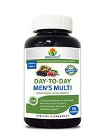 Brieofood Mens Multivitamin 90 Tablets, Food Based Daily Multivitamin for Men Made with Vegetable Source Omegas, Probiotics & Herbal Blends