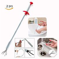 2PCS Hair Drain Clog Remover 60 Cm For Kitchen, Bathroom And Public Sink, Bath And Shower Drain Cleaning