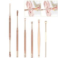 6PCS Ear Pick Set Stainless Steel Ear Wax Removal Kit Ear Cleaner Set with Storage Box Ears Care Tool Ear Cleaning Set of 6
