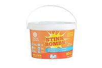Nature Clean Stink Bombs Odor Remover Pacs for Laundry, Naturally Derived, Color Safe, Fragrance Free, 60Count, 2.38 lbs.