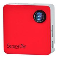 SereneLife Clip-on Wearable Camera 1080p Full HD with Built-in Wi-Fi, Ideal for Classroom to Record the Lecture, Sports, Jogging, Cycling, Hiking, Fishing, and Camping. (SLBCM18RD)