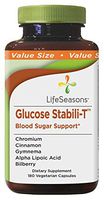LifeSeasons - Glucose Stabili-T - Natural Blood Sugar Support Supplement - with Cinnamon, Fenugreek, and Chromium Polynicotinate - 180 Capsules