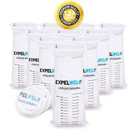 Vomit Bags for Car by Expel Well | Puke Throw Up Barf Bags | White or Blue Disposable Emesis Bag (12 Pack White)