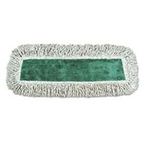 Unisan UNS 18DRY Nylon Backing Microfiber Dry Mop, 8" Length by 20" Width, Green (Case of 12)