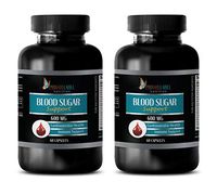 Heart Health Products - Blood Sugar Support 600 MG - Cardiovascular Health - Chromium for Weight Loss - 2 Bottles 120 Capsules