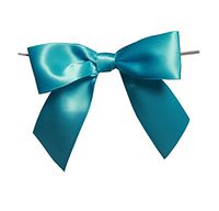 12 Pack Turquoise Blue Pre-tied Bows Party Favor Gift Packaging Bows