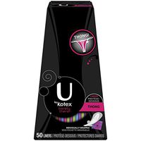 U by Kotex Barely There Thong Pantiliners 50 ea (Pack of 8)