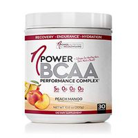 nPower Nutrition BCAA Powder with Collagen, Peach Mango, Workout Recovery Drink for Lean Muscle Growth and Muscle Recovery, 5g BCAA, 1000mg Collagen, 10.6oz Tub