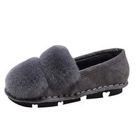 HebeTop Women's Closed Back A-Line Slipper with Skid -Resistant Rubber Outsole Gray