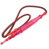 Hookah Acrylic Gel Shisha Hose Set 24+59 Inches Long High-Grade Hookah (Red)