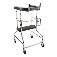 Walkers Lxn Rehabilitation Equipment/Lower Limb Training and Rehabilitation Equipment Standing Walk Stand/Walk Aid Stand Frame with Seat Wheel Rehabilitation Device Disabled Skid Stand Children