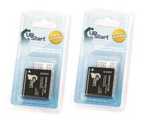 2 Pack - Replacement for Panasonic Lumix DMC-FS25 Battery - Compatible with Panasonic DMW-BCF10 Digital Camera Battery (1000mAh 3.7V Lithium-Ion)