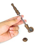 You Need a Creative Long Pole Alloy Herb Tool with Five Stainless Steel Screen Filters and a 3 in 1 Scraper (Brown)