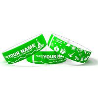 My Silicone Band Personalized Tags for Water Bottles (Lime, Single)