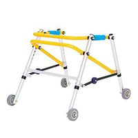 TYJ-USA Walker Child Walker, Walker Child Supplies Walking Aid Cerebral Palsy Pediatric Paralysis, Lower Limb Rehabilitation Training Device (Color : Yellow, Size : 56cm)