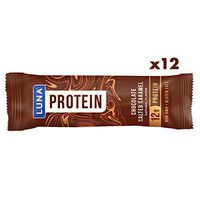 Luna Protein - Gluten Free Protein Bars - Chocolate Salted Caramel Flavor - (1.59 Ounce Snack Bars, 12 Count)
