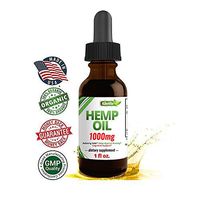 Hemp Oil 1000mg Organic Hemp Oil for Pain Relief Stress Support, Anti Anxiety, Sleep Supplements - Herbal Drops - Natural Anti Inflammatory T.H.C Free