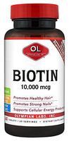 Olympian Labs Biotin Supplement Maximum Strength 10,000 mcg, 60 Count