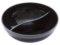 WNA APT2COMPBWL4BAM 25 Count Petites 2 Compartment Bowls, 4 oz, Black