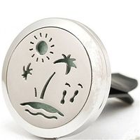 Aromatherapy Car Air Freshener Diffuser with 5 ML Eucalyptus Essential Oil (Beach)