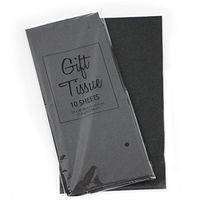 Gift Wrap Tissue Paper 20” X 20”, Premium Quality Tissue Paper, Solid Color - 100 Sheets (Black)