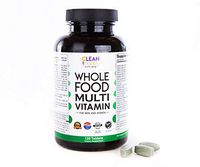 Whole Food Multivitamin for Men Women and Teens - Clean superfood Blend - Daily multivitamin with Organic Fruits Vegetables Herbs Omega Digestive Citrus Mushroom and probiotic Blends - Vegan