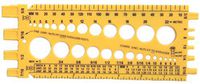 Stainlesstown Nut Bolt Thread Gauge (Yellow)