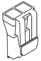 Headers & Wire Housings Flat Blade Rcpt Hsg V-2 2Ckt (1 piece)