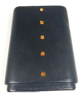 Aficionada Style 5 Cigar Leather Humidor - Tangerine