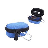 Hard Storage Case Organizer for Fingertip Pulse Oximeter fits Zacurate 500BL/Zacurate/Innovo Deluxe/Santamedical/Concord Sapphire Blood Oxygen Saturation Monitor by Aenllosi (Blue)