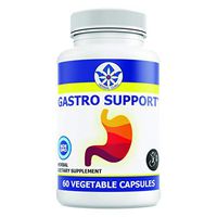 Herbal Guru Gastro Support Gastrointestinal Support Herbal Supplement, 60 Vegetarian Capsules