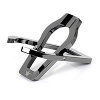 Collapsible Stainless Steel Smoking Pipe Stand Rack Holder for 1 Smoking Pipe (Black Ice)