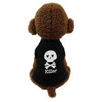 XGUMAOI Dog Skull Clothing Cotton T Shirt Puppy Costume for Small Dog