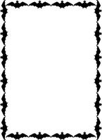 Halloween Bats Stationery Printer Paper 26 Sheets