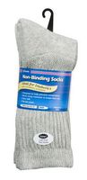 J.T. Foote - Non Binding Diabetic Socks Crew Mens 3pk - Heather Size 10-13
