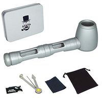 ASNTA Personality Alloy Violent Mechanical Monster Herbal Tool with 5 Stainless Steel Screen Filters (Silver)