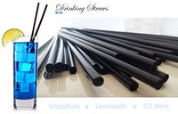 GAMLIEL RETAIL BLUE Drinking Straws 0.31" inch wide diameter 8.60" length BPA- free Plastic Straight straw Restaurants, Coffee shops, Bars, Milkshake, Smoothie, Cold drinks & Ice,Tea (Blue, 250)