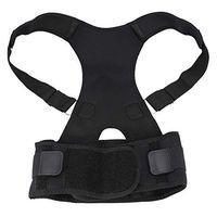Posture Corrector - 8 Types Back Support, Adjustable Back Lumbar Support Corrector Shoulder Band Posture Correct Belt, Improves Posture and Provides Lumbar Support for Men and Women (M-black)