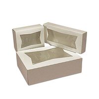 White Window Cake Box 12-1/2" X 5 1/2" X 2 1/4" | Quantity: 200