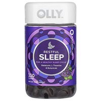 OLLY Restful Sleep Gummy Supplement with Melatonin & L-Theanine Chamomile, BlackBerry Zen,Supports a Healthy Sleep Cycle* Packaging May Vary