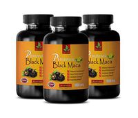 Performance Supplements for Men - Prostate Health Supplements for Men - Peruvian Black MACA 1000 MG - Dietary Supplement - Black maca Capsules for Men - 3 Bottles 270 Capsules