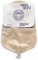 Cymed One-piece Urostomy Pouch with Cut-to-fit MicroSkin Plain Barrier 1-3/4" Stoma Opening, 9" L, Clear, Odor-proof Film, Comfort Backing, Latex-free (Box of 10 Each)