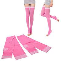 Professional Fashion 480d Compression Stockings Legs Anti Varicose Fat Burning Stovepipe Women Sleeping Health (Pink)