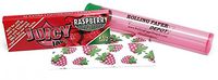 Juicy Jay's 1 1/4 Rolling Papers - Raspberry Flavored - 3 Packs with RPD Kewltube