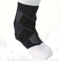 UGE Neoprene Breathable Ankle Brace Ankle Support for Sporting Black - 8.5'' x 7'' Adjustable