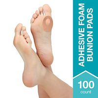 Steins 1/8 Inch BP-9 Adhesive Foam Bunion Pads, 100 Count