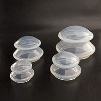 Tiktalk Silicone Cupping Therapy Sets Vacuum Cupping Therapy Cups Kit for Massage Facial Back Pain Relief,4 Cups