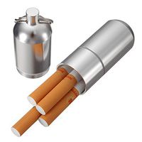 Mini Aluminum Alloy Cigarette Case Cigar Pocket-Box Tobacco Container Smoking Pouch